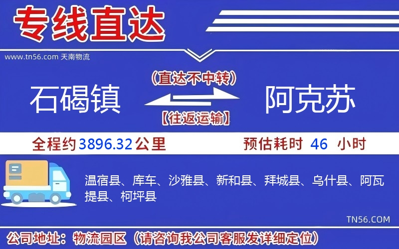 石碣鎮(zhèn)到阿克蘇物流公司