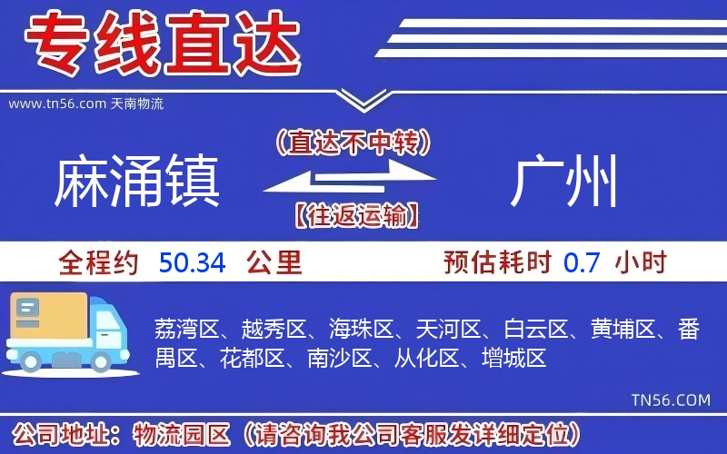 麻涌鎮(zhèn)到廣州物流公司