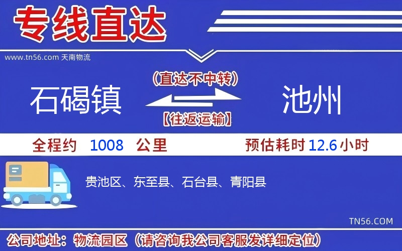 石碣鎮到池州物流公司